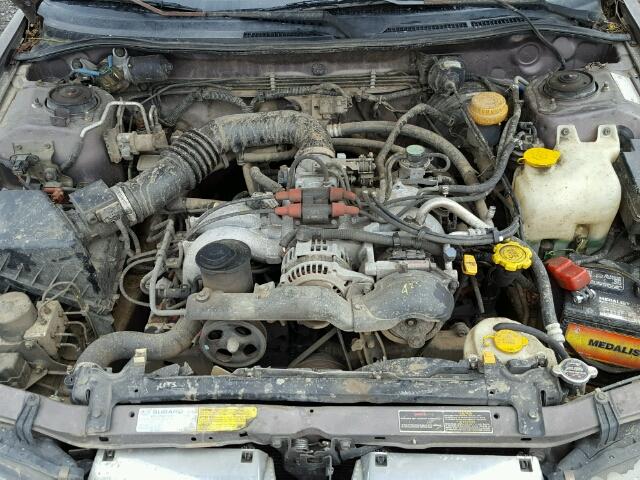 4S3BK4355T7930764 - 1996 SUBARU LEGACY L BROWN photo 7