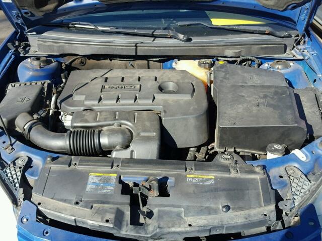 1G2ZG58B274187819 - 2007 PONTIAC G6 BASE BLUE photo 7