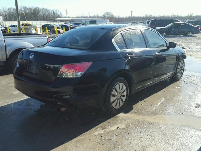 1HGCP26328A109296 - 2008 HONDA ACCORD LX BLACK photo 4