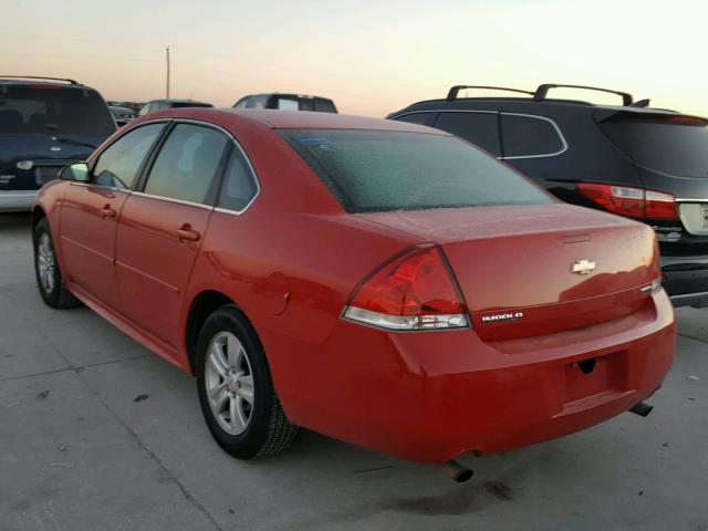 2G1WF5E35D1235408 - 2013 CHEVROLET IMPALA LS RED photo 3