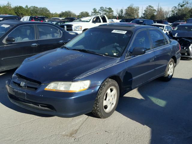 1HGCG5657XA058458 - 1999 HONDA ACCORD EX BLUE photo 2