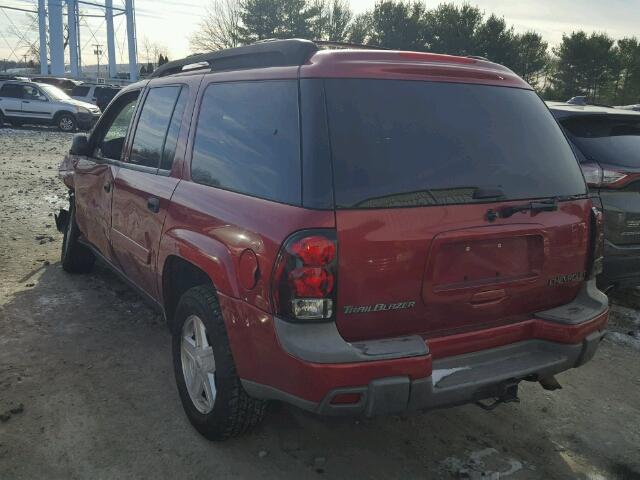 1GNET16P936183060 - 2003 CHEVROLET TRAILBLAZE MAROON photo 3