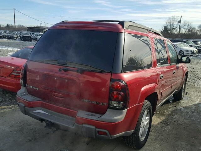 1GNET16P936183060 - 2003 CHEVROLET TRAILBLAZE MAROON photo 4