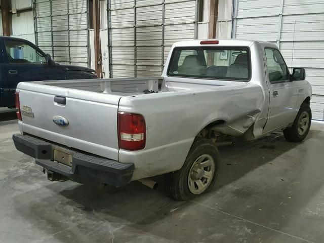 1FTYR10D89PA10250 - 2009 FORD RANGER SILVER photo 4