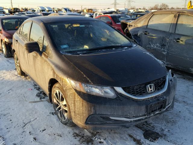 2HGFB2F85EH504559 - 2014 HONDA CIVIC EX შავი ფოტო 1