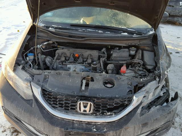 2HGFB2F85EH504559 - 2014 HONDA CIVIC EX შავი ფოტო 7