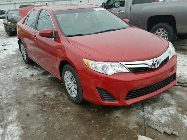 4T1BF1FK8CU504181 - 2012 TOYOTA CAMRY BASE RED photo 1