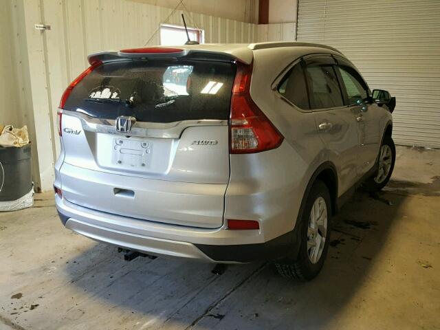 2HKRM4H72FH615259 - 2015 HONDA CR-V EXL SILVER photo 4