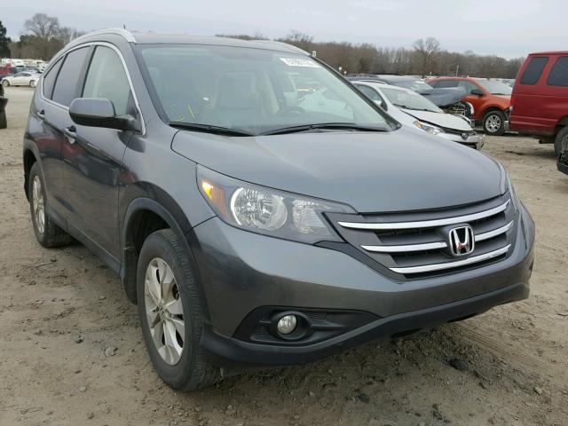 2HKRM4H72EH600694 - 2014 HONDA CR-V EXL GRAY photo 1