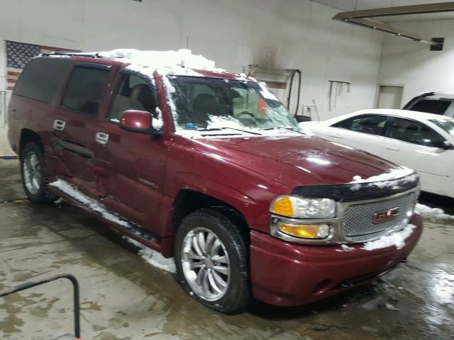 1GKFK66U45J116762 - 2005 GMC YUKON XL D RED photo 1