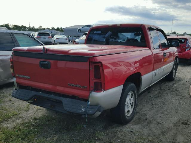 1GCEC19V24Z265411 - 2004 CHEVROLET SILVERADO RED photo 4