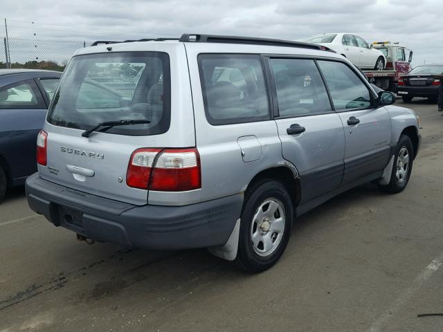 JF1SF63592H733711 - 2002 SUBARU FORESTER L SILVER photo 4