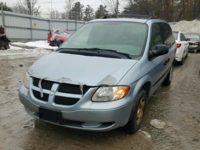 1D4GP24353B231546 - 2003 DODGE GRAND CARA BLUE photo 9