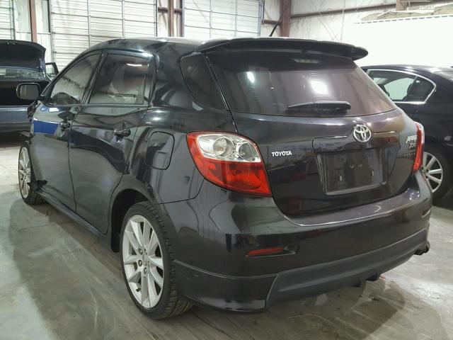 2T1ME4EE9AC005977 - 2010 TOYOTA COROLLA MA BLACK photo 3
