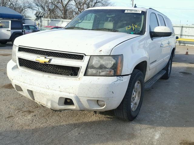 1GNFK16348J241035 - 2008 CHEVROLET SUBURBAN K WHITE photo 2