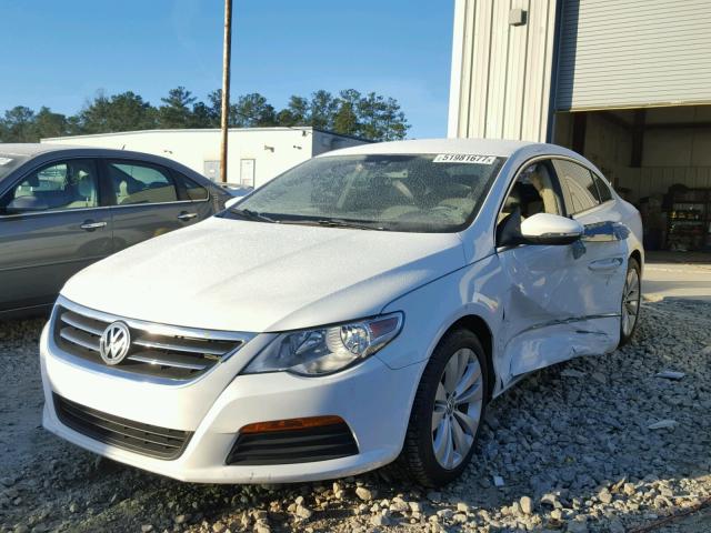 WVWMN7AN9CE534515 - 2012 VOLKSWAGEN CC SPORT WHITE photo 2