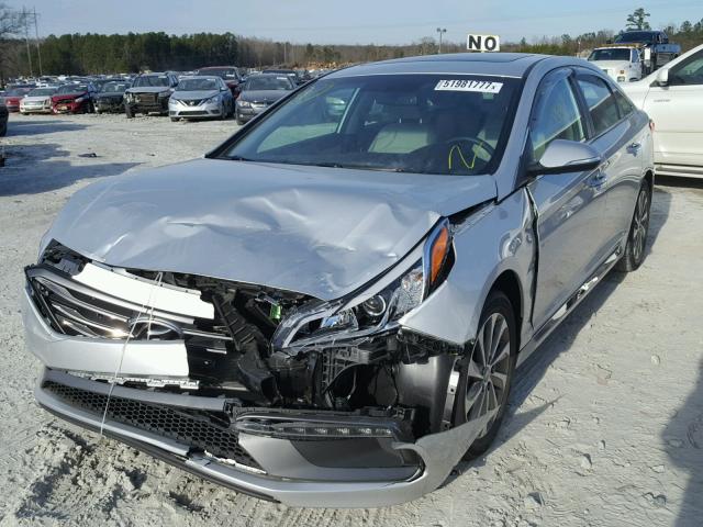 5NPE34AF4HH499651 - 2017 HYUNDAI SONATA SPO SILVER photo 2