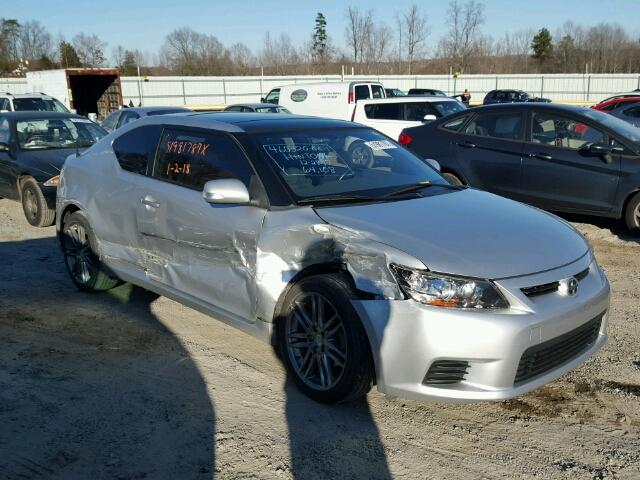 JTKJF5C78D3047363 - 2013 TOYOTA SCION TC SILVER photo 1