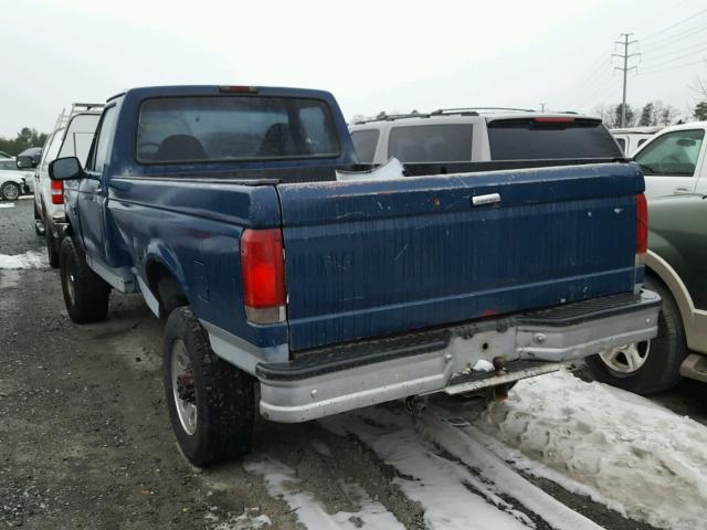 1FTHF36F4VEB81659 - 1997 FORD F350 BLUE photo 3