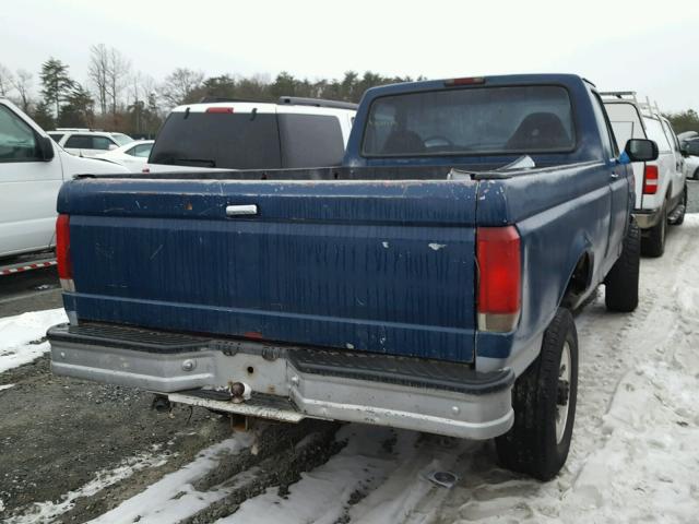 1FTHF36F4VEB81659 - 1997 FORD F350 BLUE photo 4