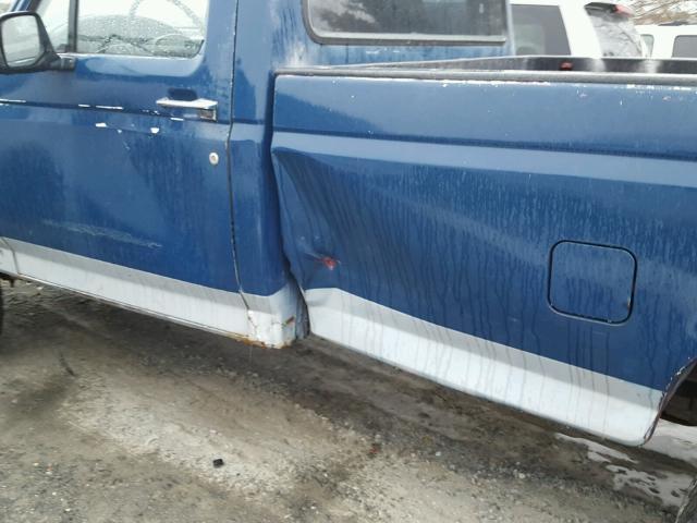 1FTHF36F4VEB81659 - 1997 FORD F350 BLUE photo 9