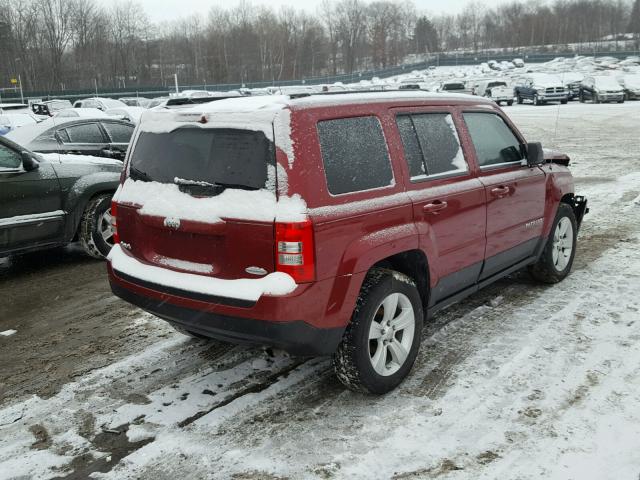 1C4NJRFB4CD525432 - 2012 JEEP PATRIOT LA RED photo 4