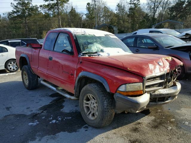 1B7GG12X22S720787 - 2002 DODGE DAKOTA BAS RED photo 1