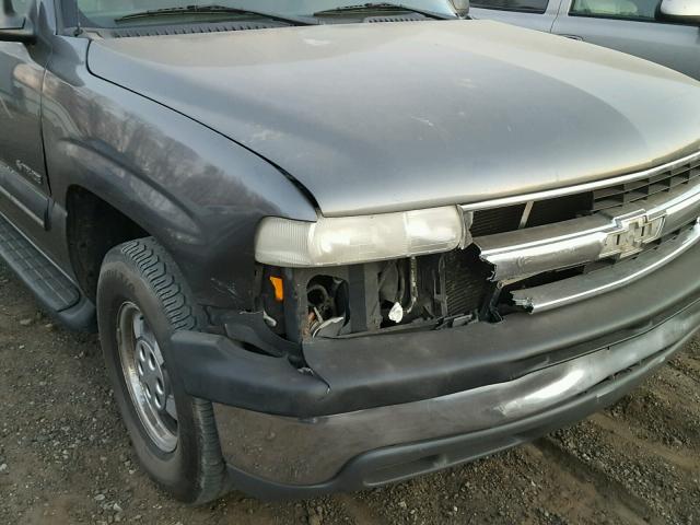 1GNEC13T51J201341 - 2001 CHEVROLET TAHOE C150 GRAY photo 9