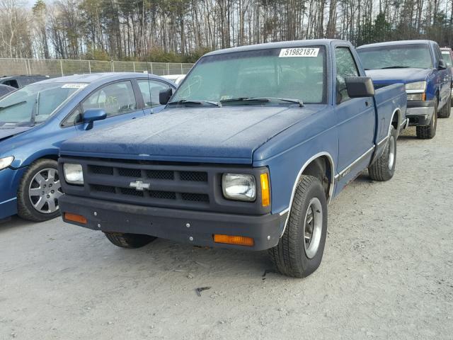 1GCCS14R5P8147965 - 1993 CHEVROLET S TRUCK S1 BLUE photo 2