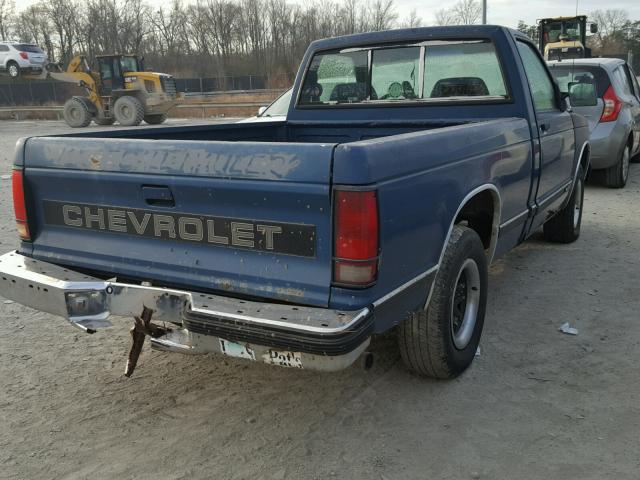 1GCCS14R5P8147965 - 1993 CHEVROLET S TRUCK S1 BLUE photo 4