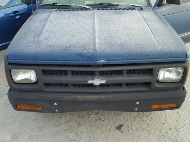 1GCCS14R5P8147965 - 1993 CHEVROLET S TRUCK S1 BLUE photo 7