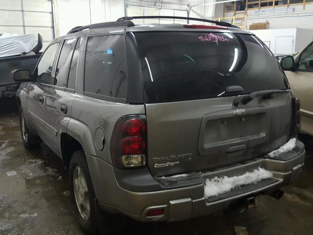 1GNDT13S272267058 - 2007 CHEVROLET TRAILBLAZE GRAY photo 3