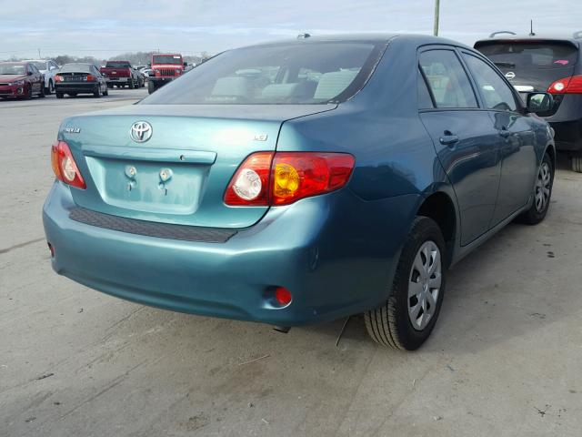 2T1BU4EE6AC504911 - 2010 TOYOTA COROLLA BA GREEN photo 4