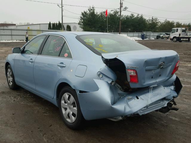 4T1BE46K07U726966 - 2007 TOYOTA CAMRY NEW BLUE photo 3