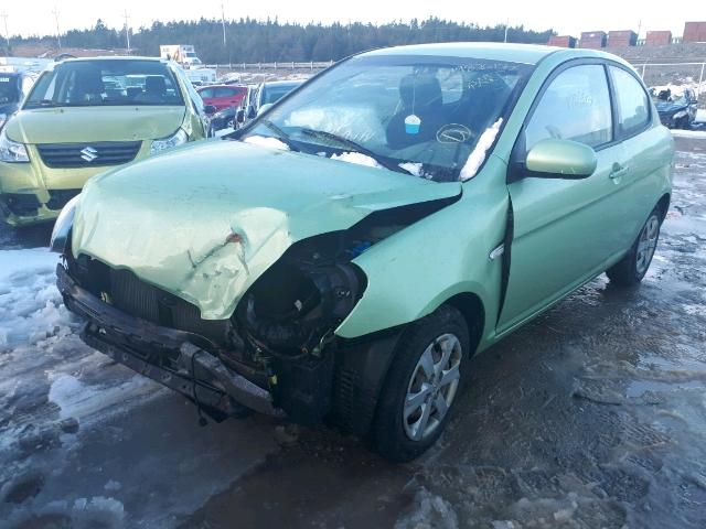 KMHCN3BC2AU149751 - 2010 HYUNDAI ACCENT SE GREEN photo 2