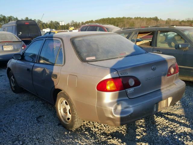 1NXBR12E11Z481606 - 2001 TOYOTA COROLLA CE GOLD photo 3