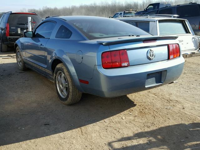 1ZVFT80N675260490 - 2007 FORD MUSTANG BLUE photo 3