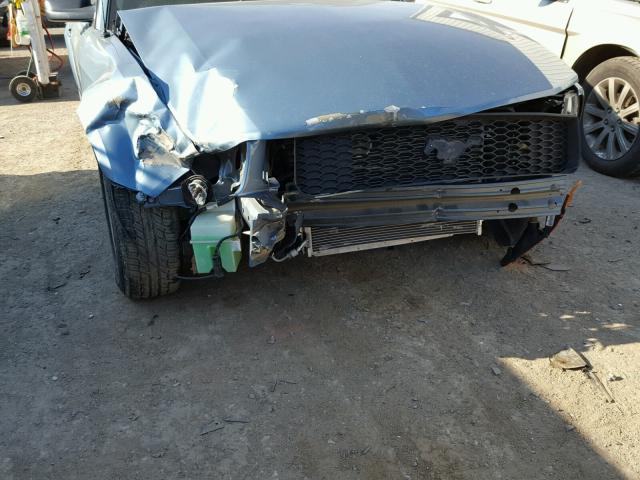 1ZVFT80N675260490 - 2007 FORD MUSTANG BLUE photo 9