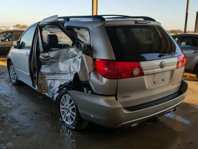 5TDZK22C78S214108 - 2008 TOYOTA SIENNA XLE SILVER photo 3