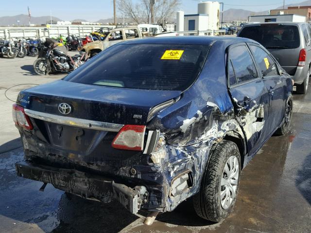 2T1BU4EEXCC818855 - 2012 TOYOTA COROLLA BA BLUE photo 4