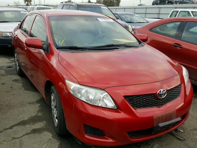 1NXBU4EE3AZ320606 - 2010 TOYOTA COROLLA BA RED photo 1