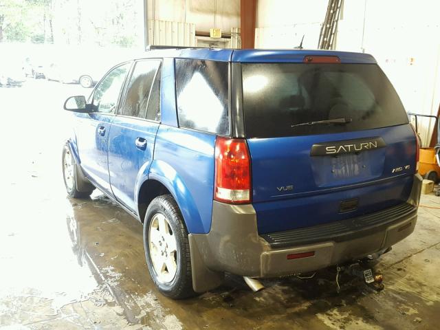 5GZCZ634X5S851317 - 2005 SATURN VUE BLUE photo 3