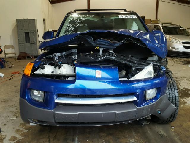 5GZCZ634X5S851317 - 2005 SATURN VUE BLUE photo 9