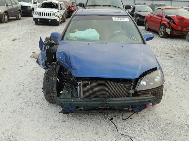 1HGEM21951L084384 - 2001 HONDA CIVIC SI BLUE photo 9