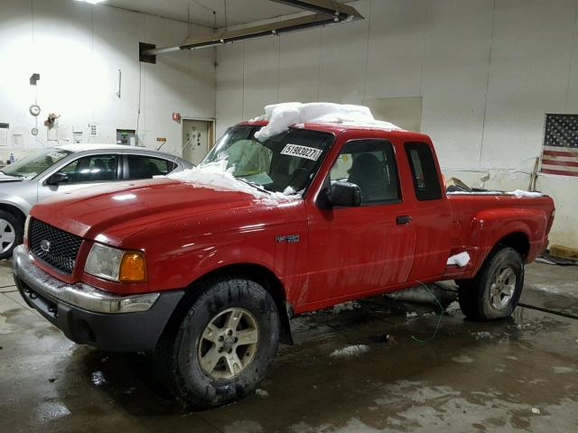 1FTZR45E72PA72753 - 2002 FORD RANGER SUP RED photo 2