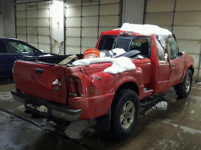 1FTZR45E72PA72753 - 2002 FORD RANGER SUP RED photo 4