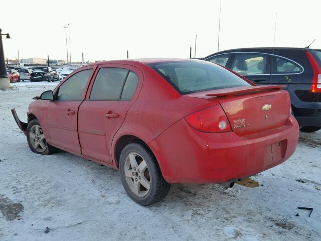 1G1AL55F487292446 - 2008 CHEVROLET COBALT LT RED photo 3