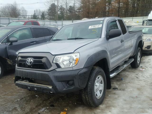 5TFUX4EN0EX028372 - 2014 TOYOTA TACOMA ACC GRAY photo 2