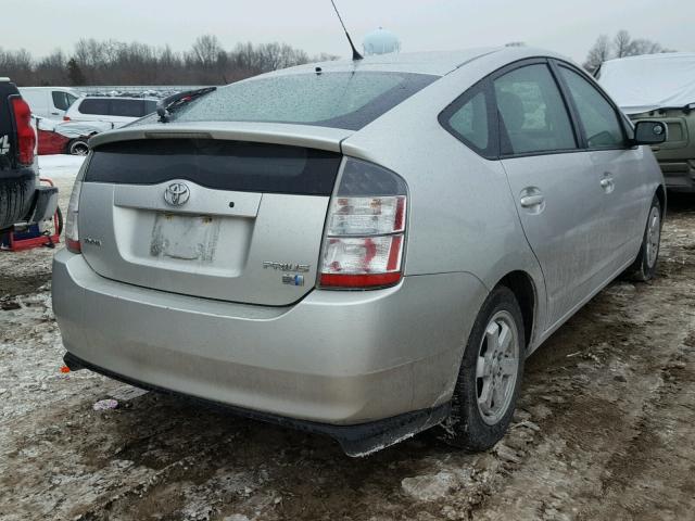 JTDKB20U153054186 - 2005 TOYOTA PRIUS SILVER photo 4