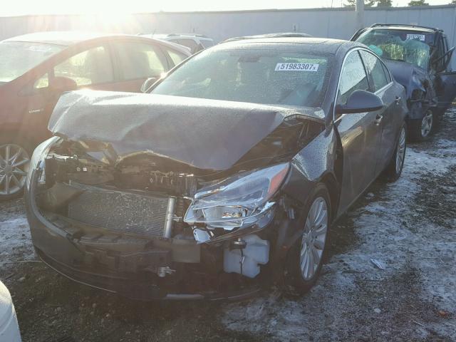 W04GP5EC7B1088224 - 2011 BUICK REGAL CXL GRAY photo 2